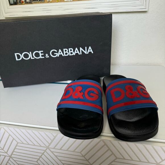 Dolce & Gabbana Rubber Unisex Pool Slides